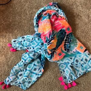 Lilly Pulitzer neon pineapple print wrap